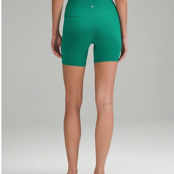 NWT SIZE 2 CASCADIA GREEN lululemon Align™ High-Rise Short 6" - Picture 2 of 7